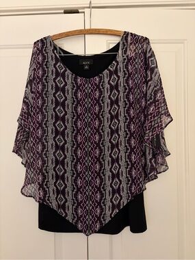 Alyx Geometric Overlay Top NWT size 1X
